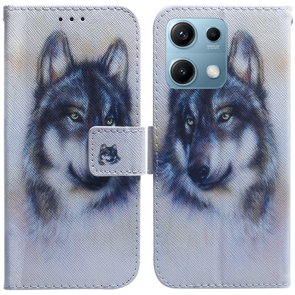 For Xiaomi Redmi Note 14S 4G Wallet Case Pattern Print Leather Phone Cover