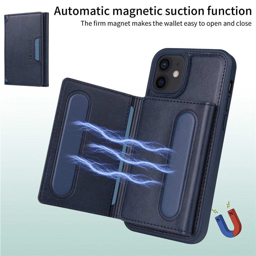 iPhone 12 Pro / 12 Lederhülle – Mit abnehmbarer Kartentasche, magnetisch & Ständer