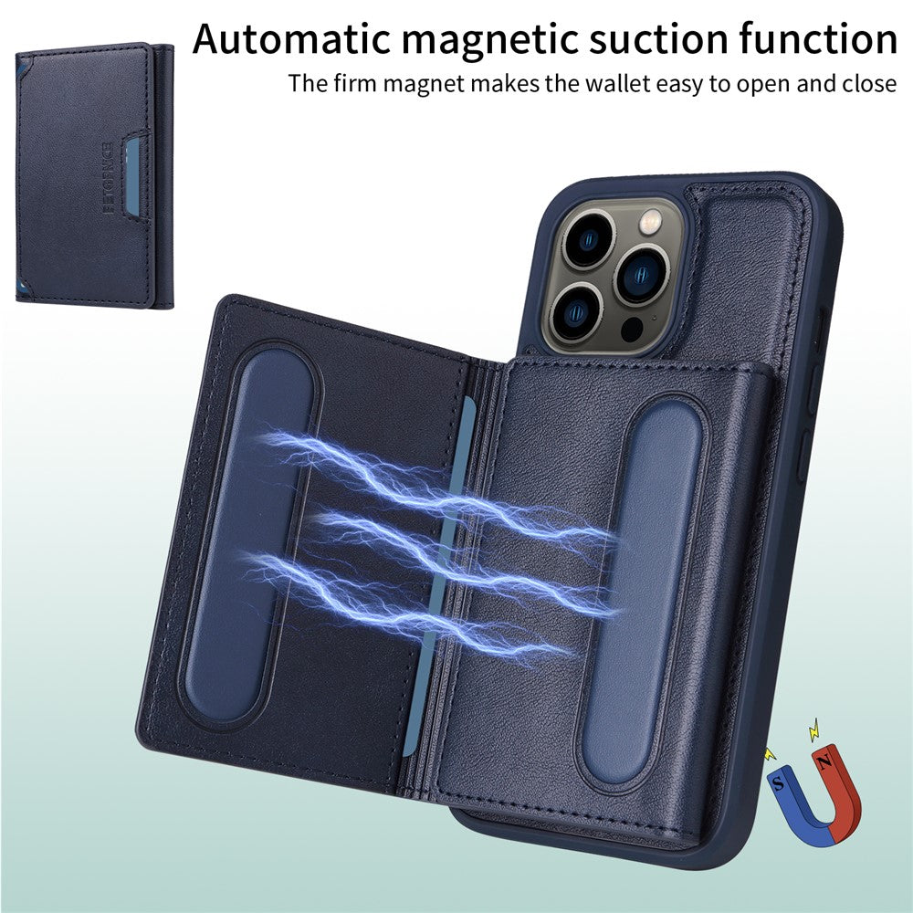 iPhone 13 Pro Lederhülle – Mit abnehmbarer Kartentasche, magnetisch & Ständer