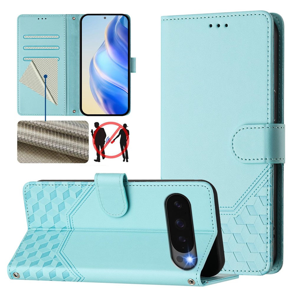 Pixel 10 Pro / 10 / 9 Pro / 9 Lederhülle mit Riemen & RFID-Schutz