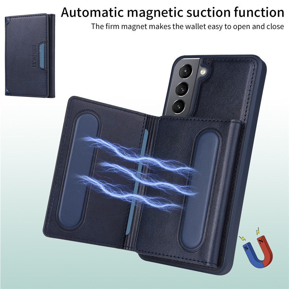 Galaxy S21 5G Lederhülle – Mit abnehmbarer Kartentasche, magnetisch & Ständer