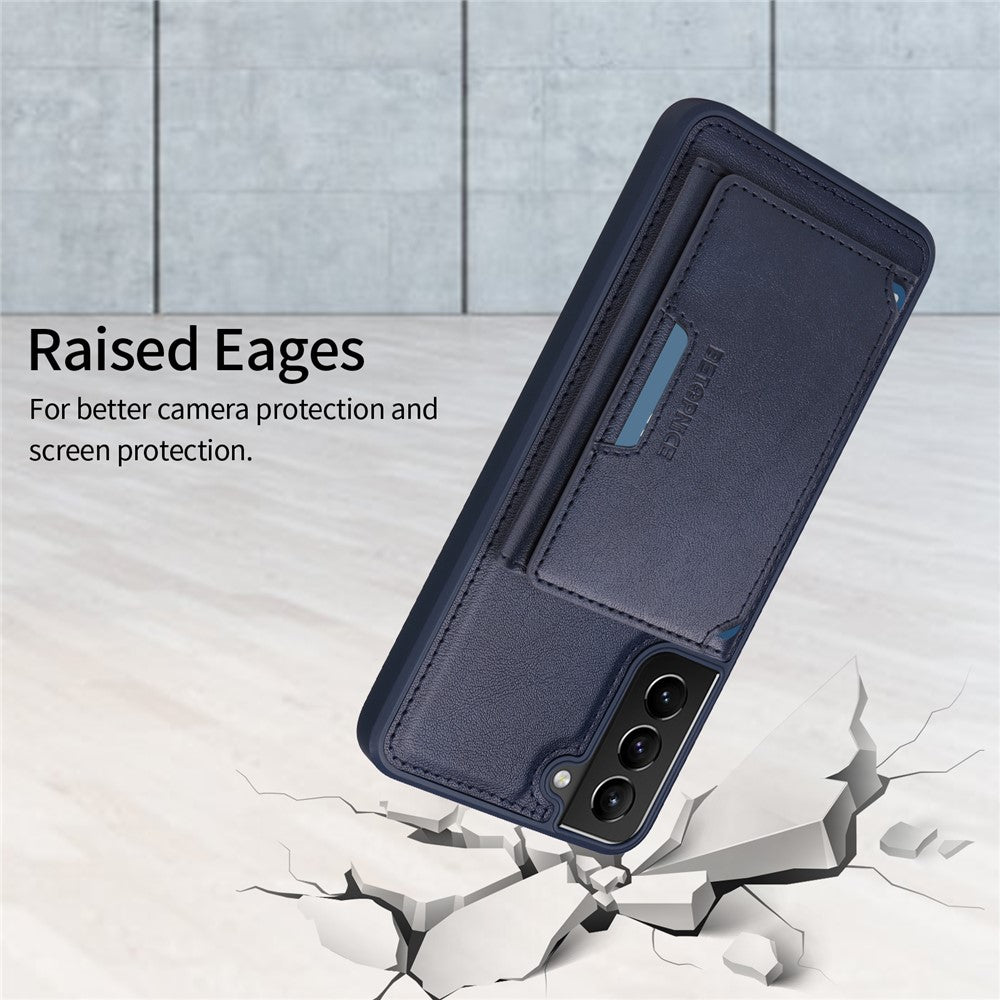 Galaxy S21 Plus 5G Lederhülle – Mit abnehmbarer Kartentasche, magnetisch & Ständer