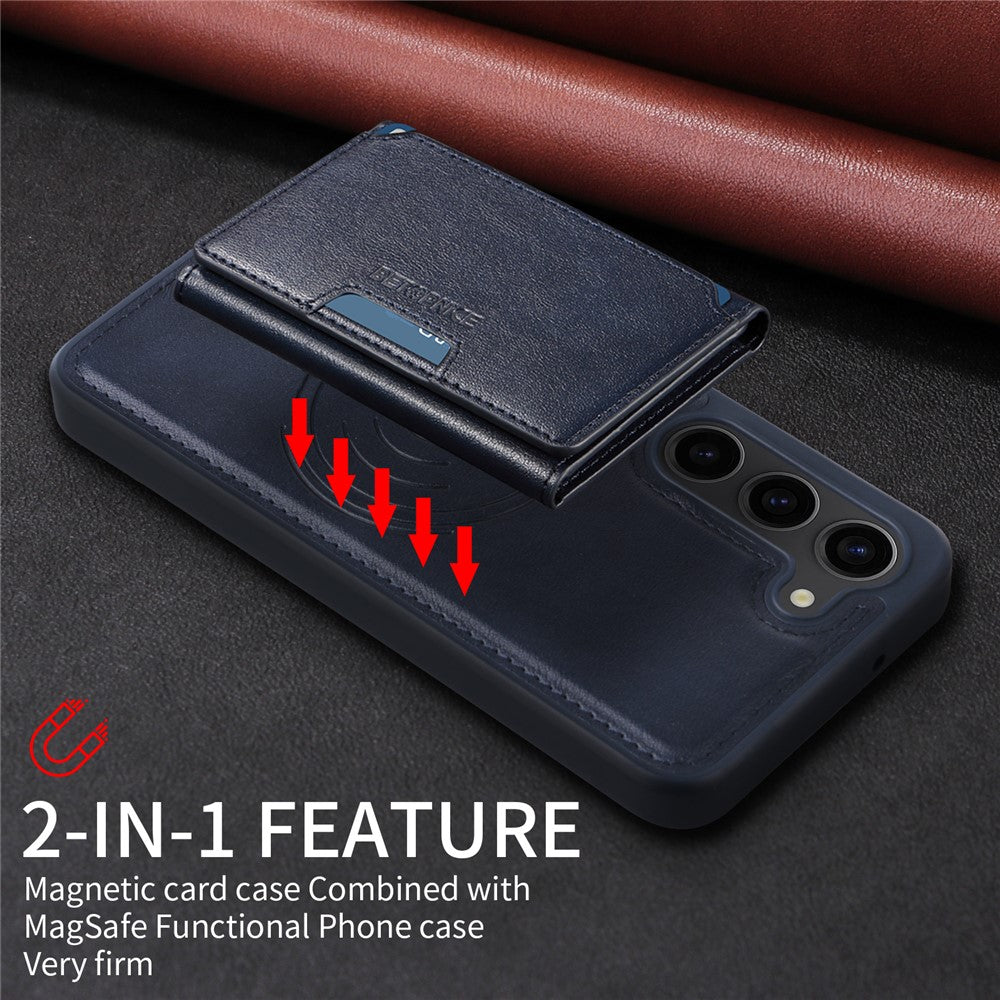 Galaxy S23 Lederhülle – Mit abnehmbarer Kartentasche, magnetisch & Ständer