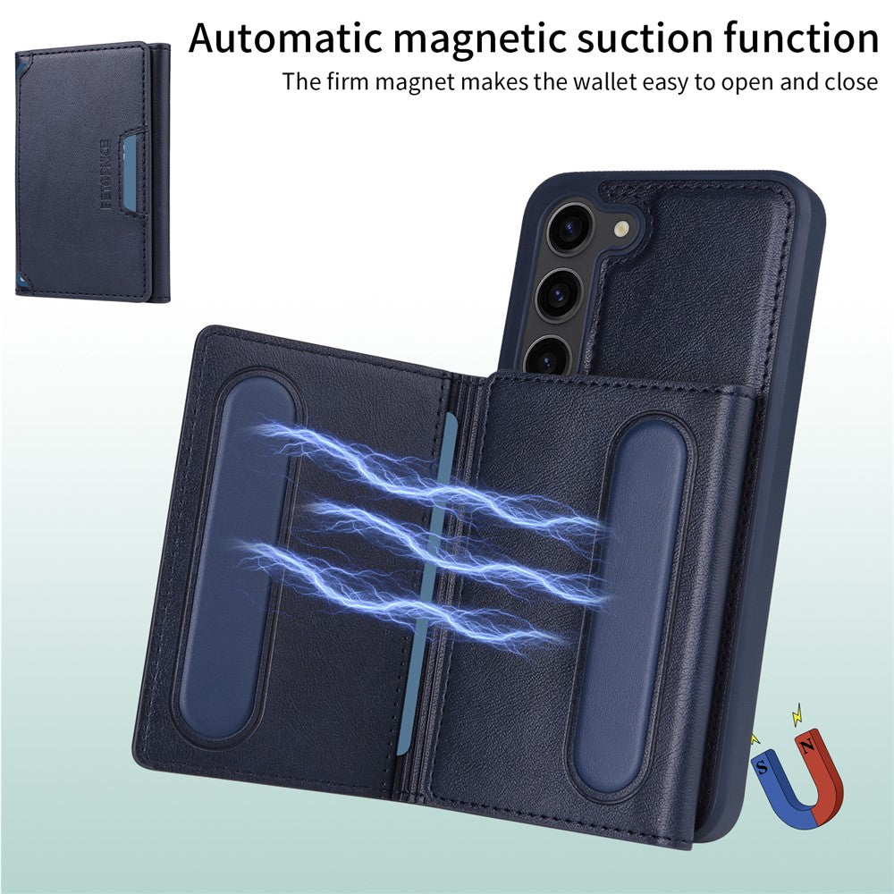 Galaxy S23 Lederhülle – Mit abnehmbarer Kartentasche, magnetisch & Ständer