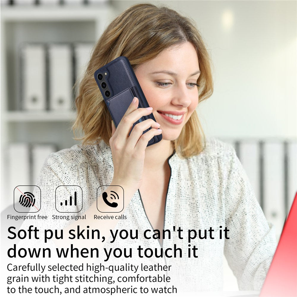 Galaxy S23 Plus Lederhülle – Mit abnehmbarer Kartentasche, magnetisch & Ständer