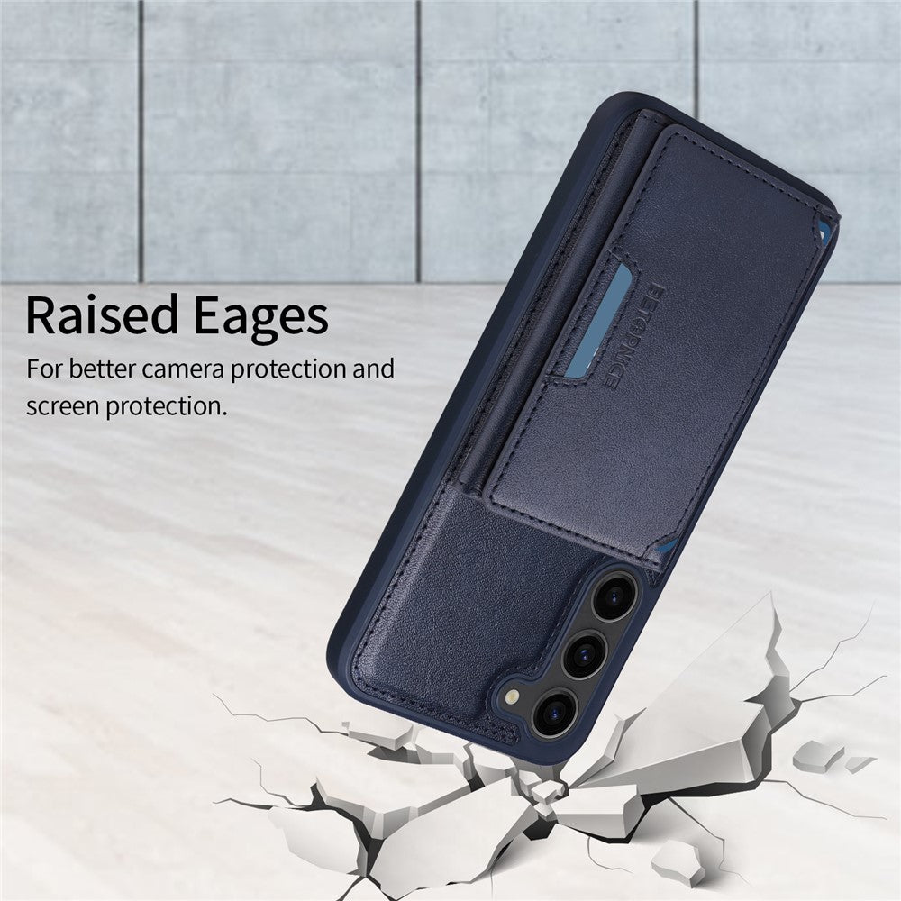 Galaxy S23 Plus Lederhülle – Mit abnehmbarer Kartentasche, magnetisch & Ständer