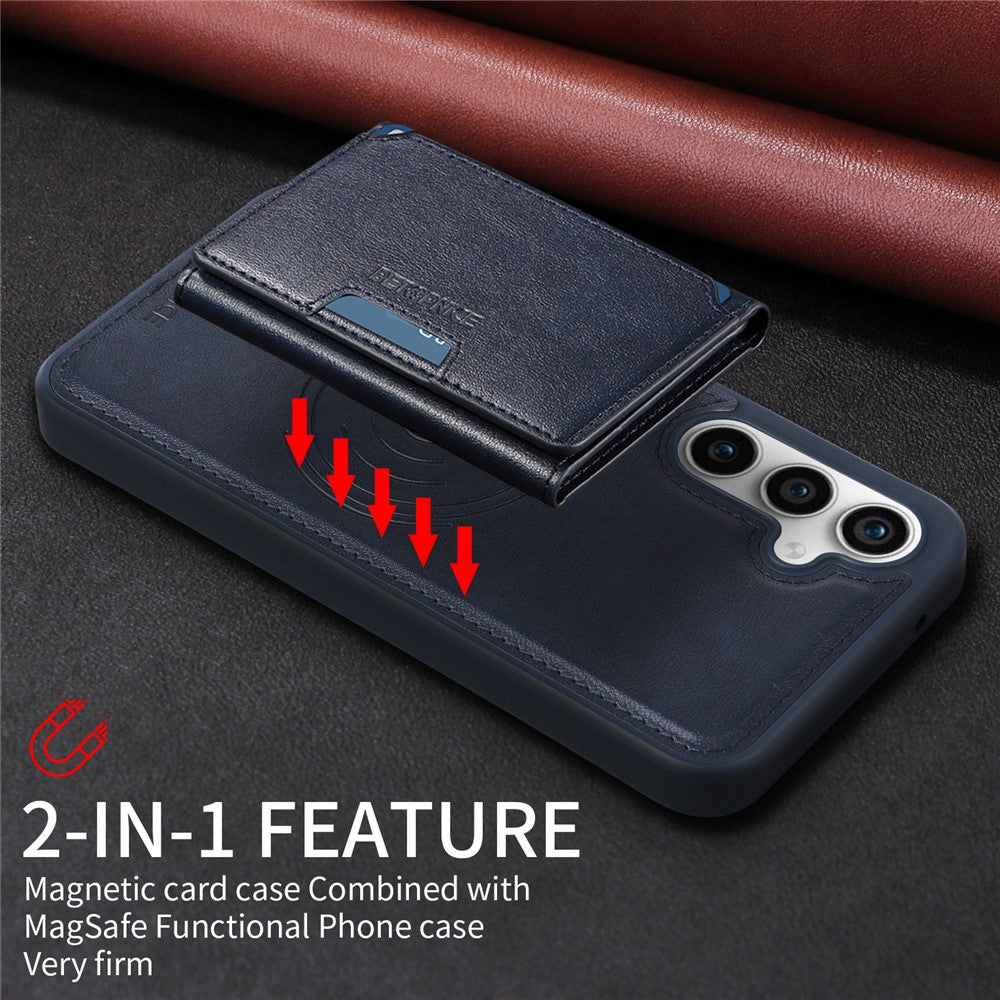 Galaxy S23 FE Lederhülle – Mit abnehmbarer Kartentasche, magnetisch & Ständer