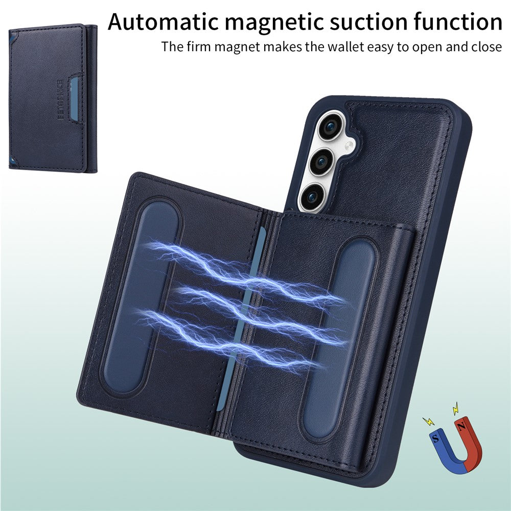 Galaxy S23 FE Lederhülle – Mit abnehmbarer Kartentasche, magnetisch & Ständer