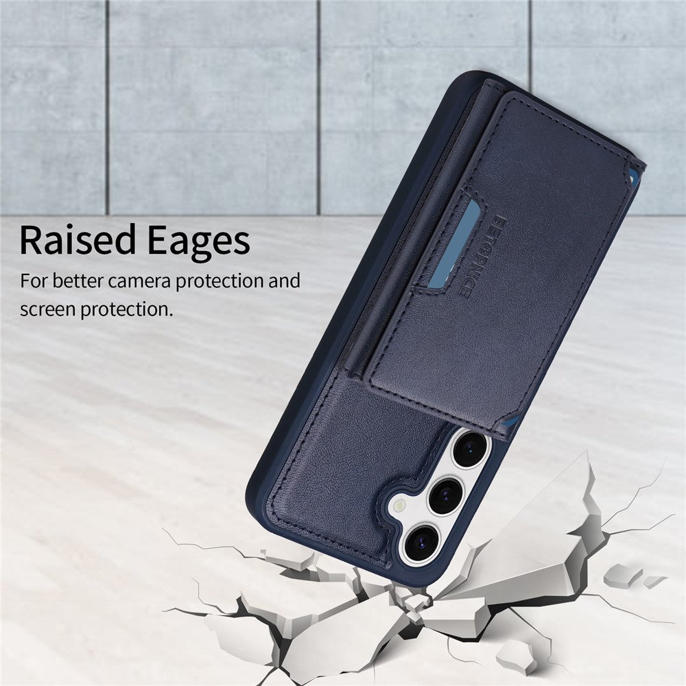 Galaxy S24 Lederhülle – Mit abnehmbarer Kartentasche, magnetisch & Ständer