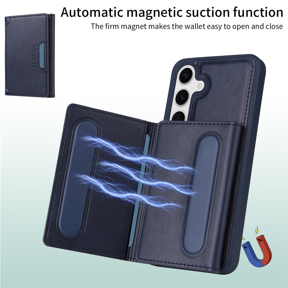 Galaxy S24 Lederhülle – Mit abnehmbarer Kartentasche, magnetisch & Ständer