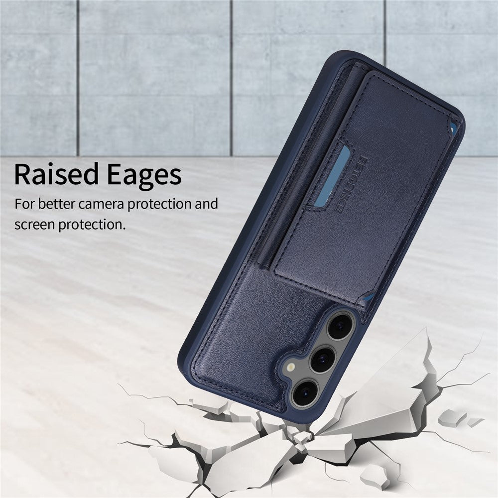 Galaxy S24 FE Lederhülle – Mit abnehmbarer Kartentasche, magnetisch & Ständer