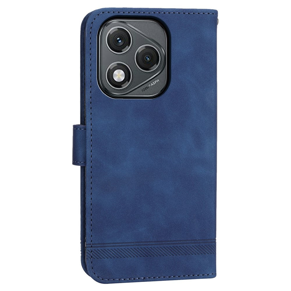 DIERFENG DF-03 For Honor 400 Lite 5G Case Lines Imprint Wallet Leather Phone Cover
