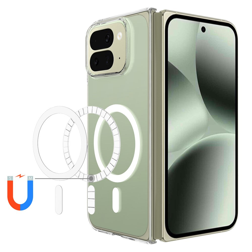 For Google Pixel 10 Pro Fold Case TPU + Acrylic Magnetic Phone Cover