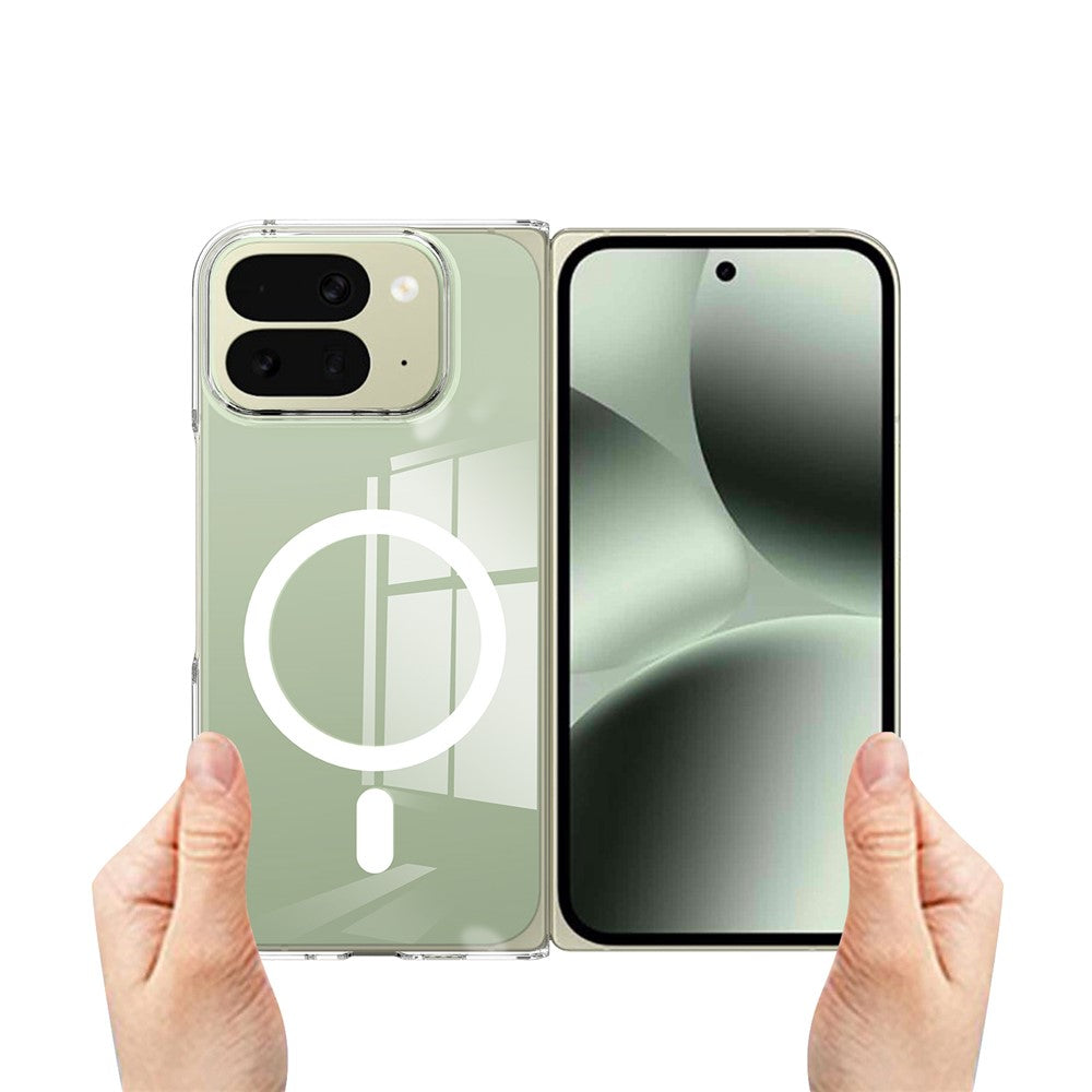 For Google Pixel 10 Pro Fold Case TPU + Acrylic Magnetic Phone Cover