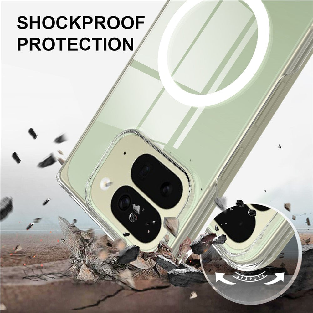 For Google Pixel 10 Pro Fold Case TPU + Acrylic Magnetic Phone Cover