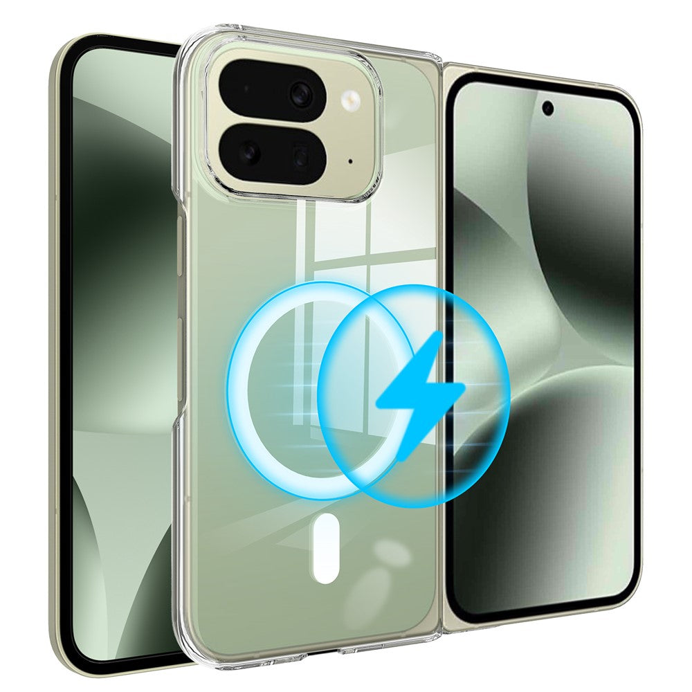 For Google Pixel 10 Pro Fold Case TPU + Acrylic Magnetic Phone Cover