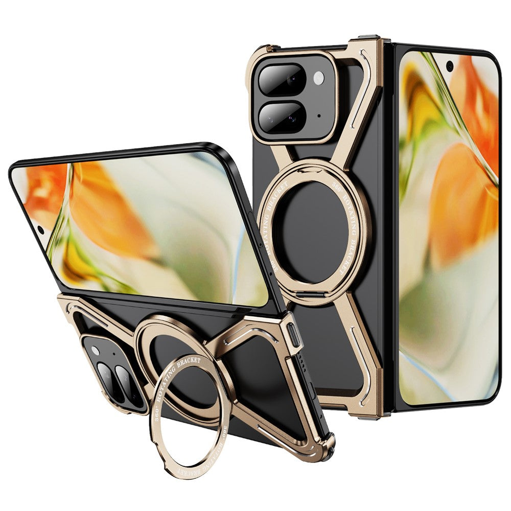 Pixel 9 Pro Fold 5G Bumper-Hülle – Mit rahmenloser Metallrahmenabdeckung & MagSafe-Ständer