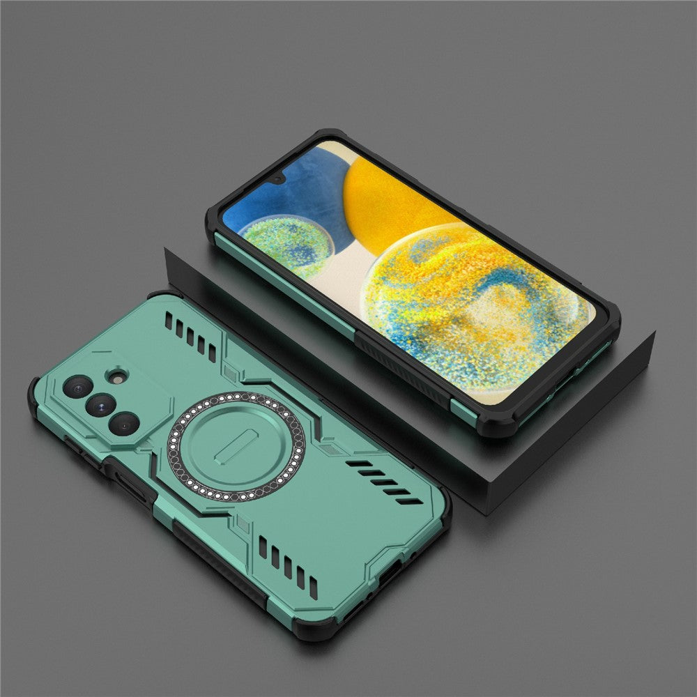Galaxy A26 5G magnetische Hülle – Mit Schmetterlingsrüstung & Hohlwärmeableitung