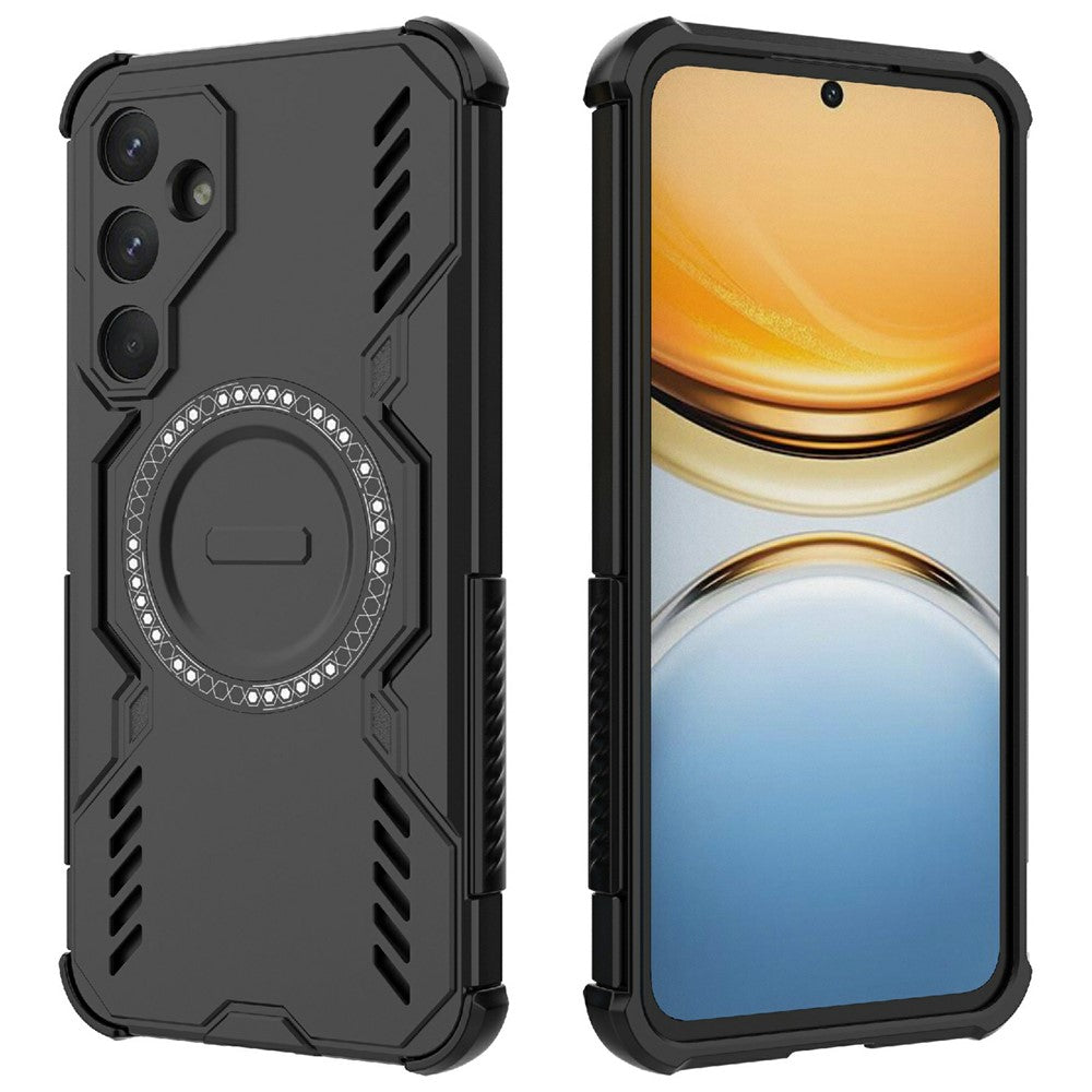 Galaxy A55 5G magnetische Hülle – Mit Schmetterlingsrüstung & Hohlwärmeableitung