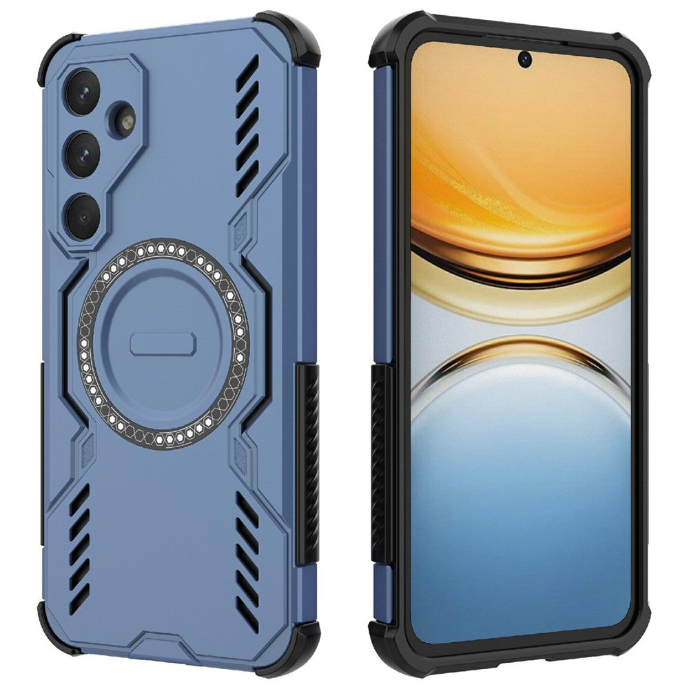 Galaxy A55 5G magnetische Hülle – Mit Schmetterlingsrüstung & Hohlwärmeableitung