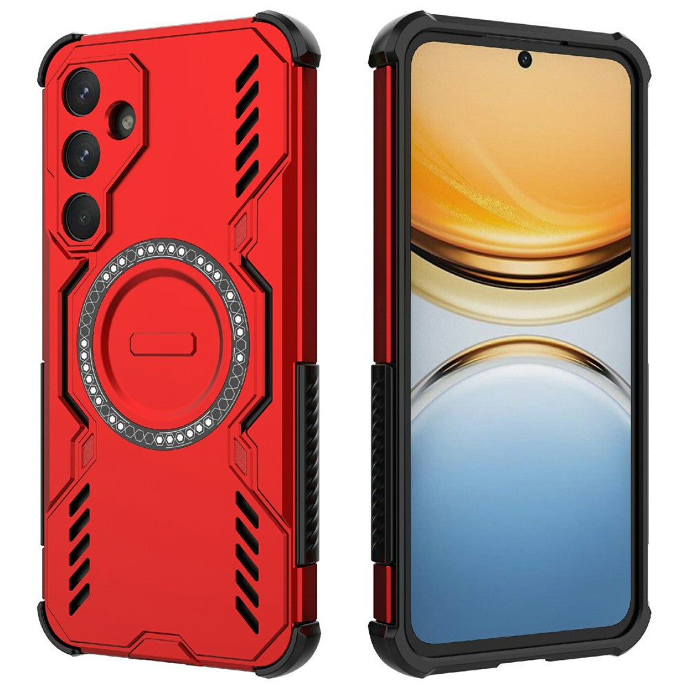 Galaxy A55 5G magnetische Hülle – Mit Schmetterlingsrüstung & Hohlwärmeableitung