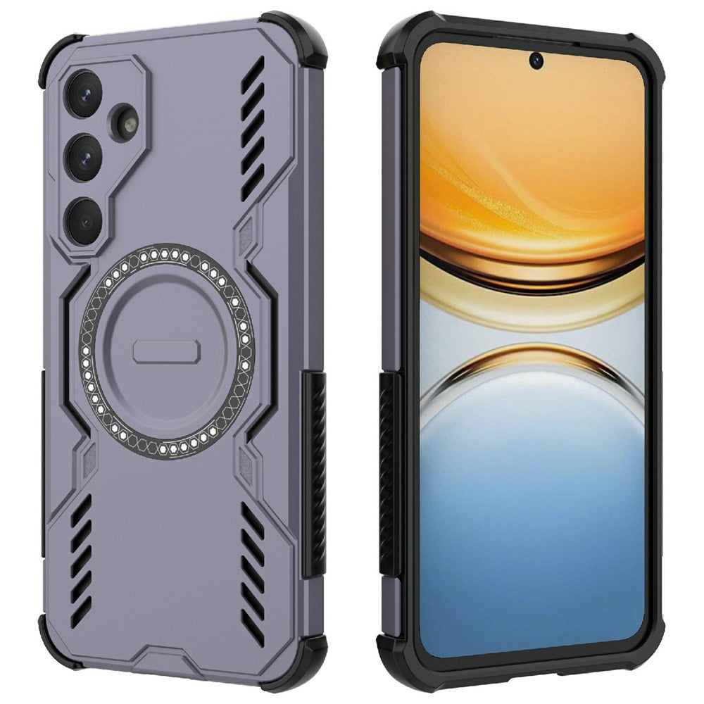 Galaxy A55 5G magnetische Hülle – Mit Schmetterlingsrüstung & Hohlwärmeableitung