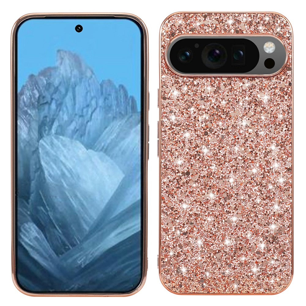 Pixel 10 / 10 Pro Schutzhülle – Funkelnde Glitzer-Rückseite