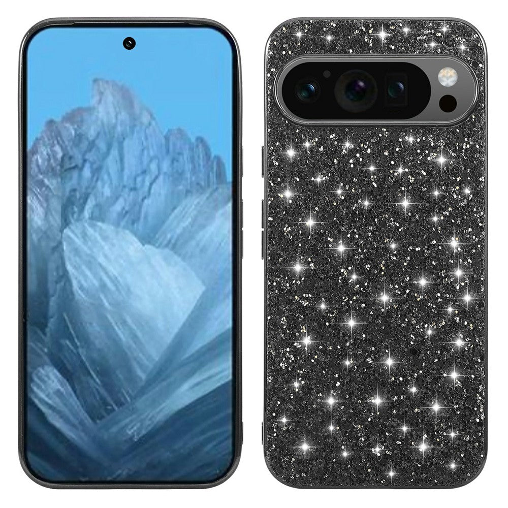 Pixel 10 Pro XL Schutzhülle – Funkelnde Glitzer-Rückseite