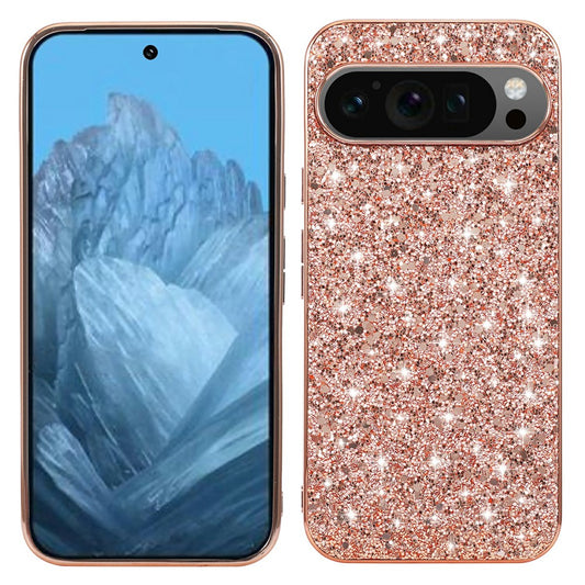 Pixel 10 Pro XL Schutzhülle – Funkelnde Glitzer-Rückseite