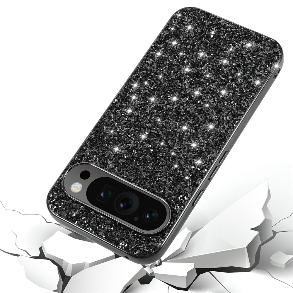Pixel 10 Pro XL Schutzhülle – Funkelnde Glitzer-Rückseite