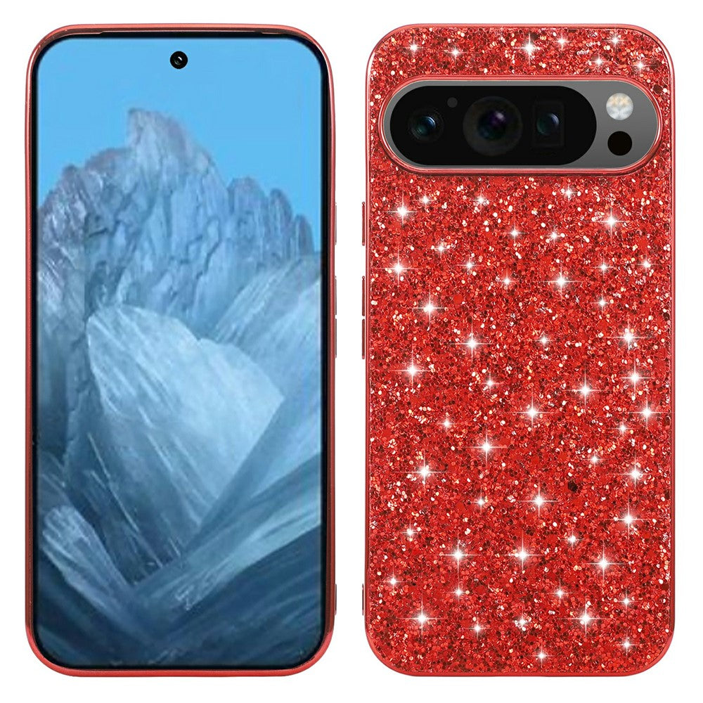 Pixel 10 Pro XL Schutzhülle – Funkelnde Glitzer-Rückseite