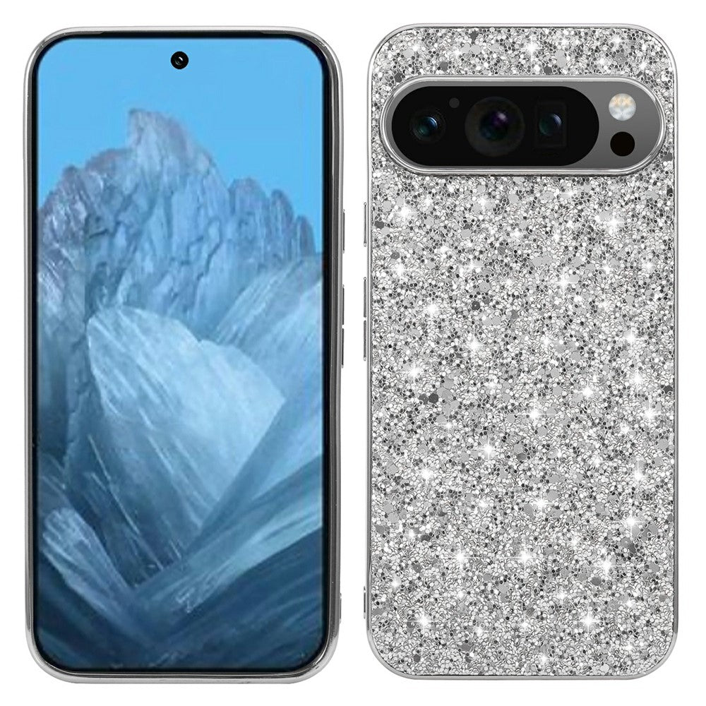Pixel 10 Pro XL Schutzhülle – Funkelnde Glitzer-Rückseite
