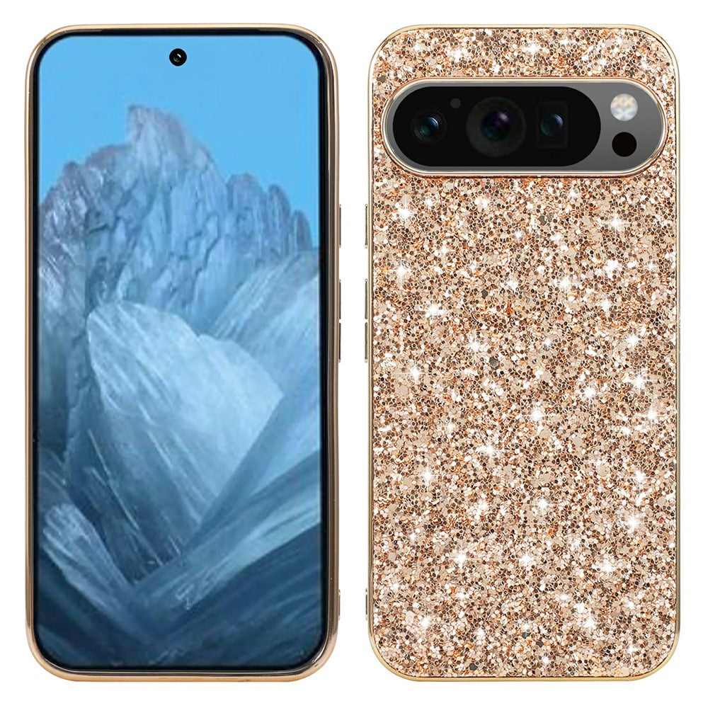 Pixel 10 Pro XL Schutzhülle – Funkelnde Glitzer-Rückseite