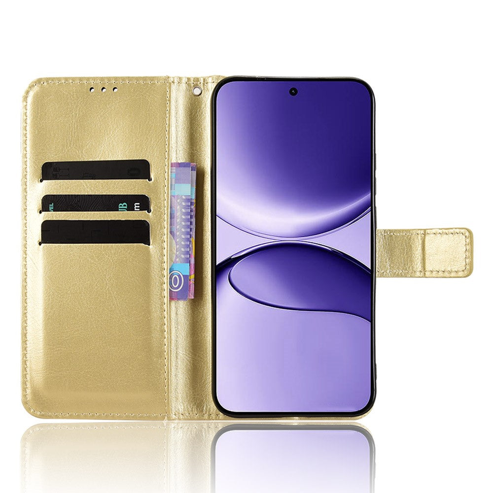 For Xiaomi Redmi Turbo 4 Pro 5G / Poco F7 5G PU Leather Case with Strap Crazy Horse Texture Phone Wallet Cover