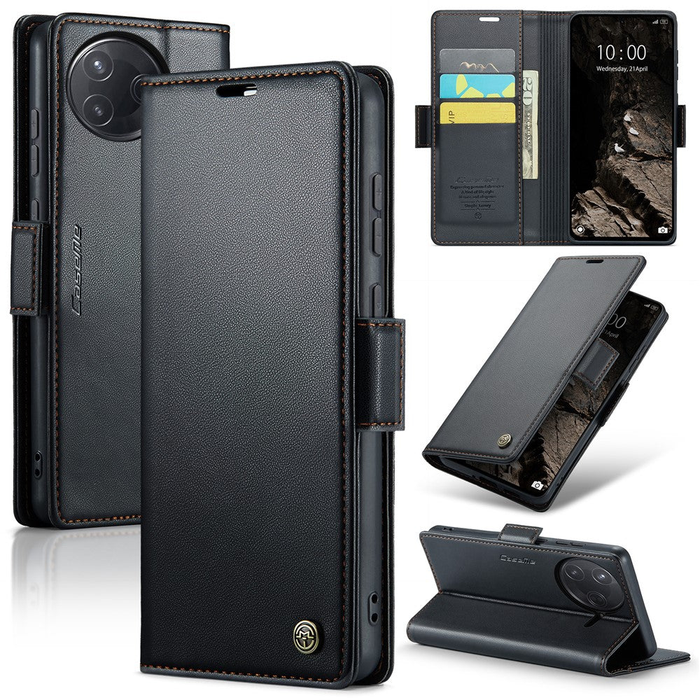 CASEME For Xiaomi Poco F7 Ultra 5G / Xiaomi Poco F7 Pro 5G Case  023 Series RFID Blocking Leather Wallet Stand Phone Cover
