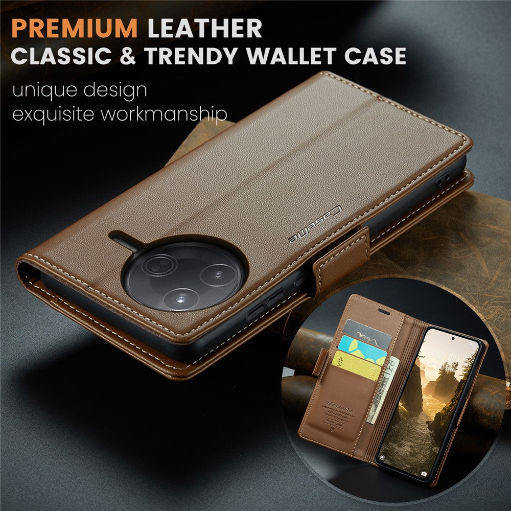 CASEME For Xiaomi Poco F7 Ultra 5G / Xiaomi Poco F7 Pro 5G Case  023 Series RFID Blocking Leather Wallet Stand Phone Cover