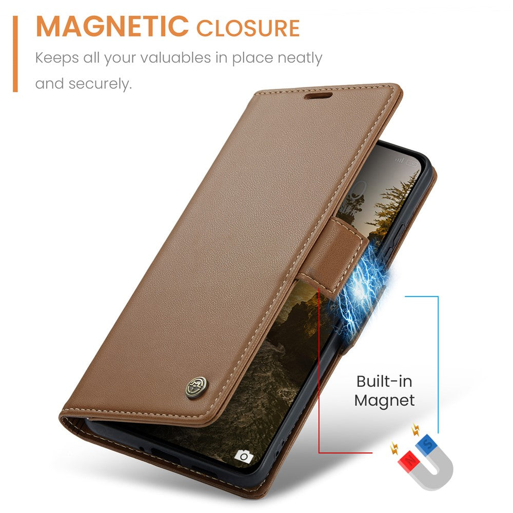CASEME For Xiaomi Poco F7 Ultra 5G / Xiaomi Poco F7 Pro 5G Case  023 Series RFID Blocking Leather Wallet Stand Phone Cover
