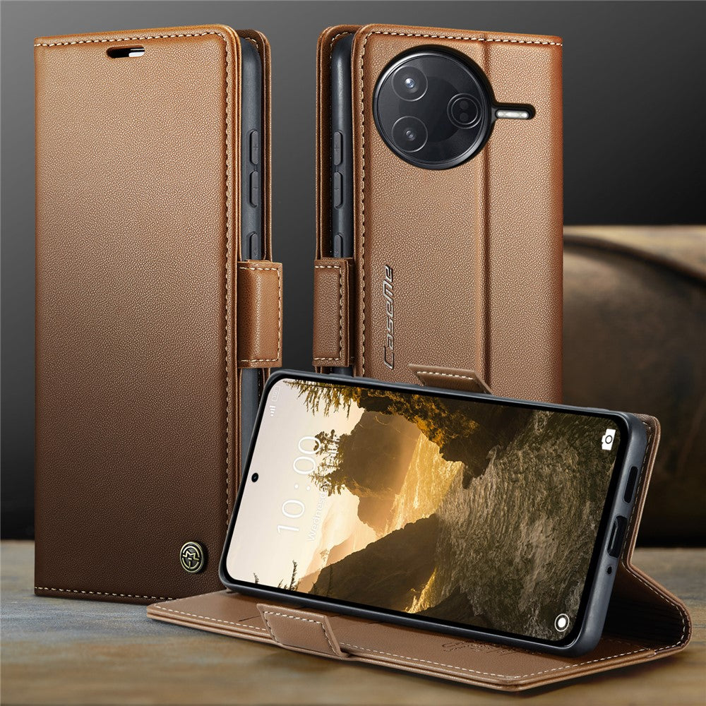 CASEME For Xiaomi Poco F7 Ultra 5G / Xiaomi Poco F7 Pro 5G Case  023 Series RFID Blocking Leather Wallet Stand Phone Cover
