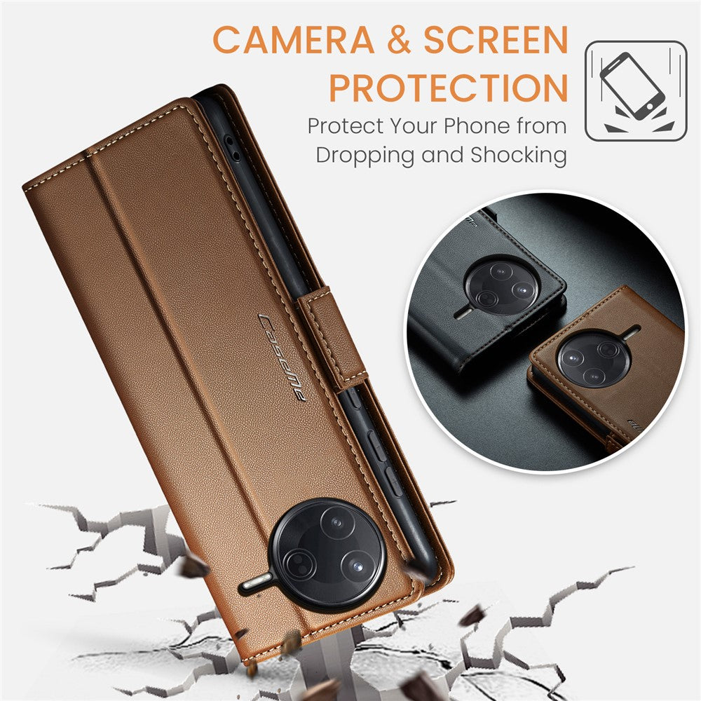 CASEME For Xiaomi Poco F7 Ultra 5G / Xiaomi Poco F7 Pro 5G Case  023 Series RFID Blocking Leather Wallet Stand Phone Cover