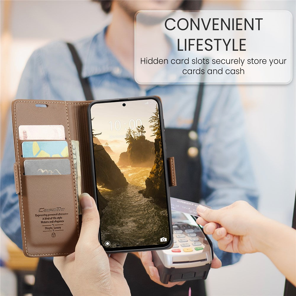 CASEME For Xiaomi Poco F7 Ultra 5G / Xiaomi Poco F7 Pro 5G Case  023 Series RFID Blocking Leather Wallet Stand Phone Cover