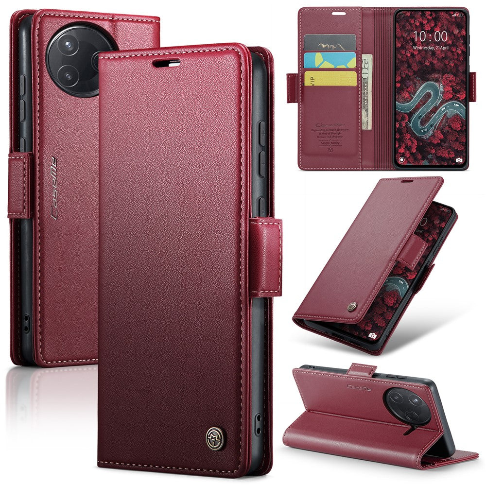 CASEME For Xiaomi Poco F7 Ultra 5G / Xiaomi Poco F7 Pro 5G Case  023 Series RFID Blocking Leather Wallet Stand Phone Cover