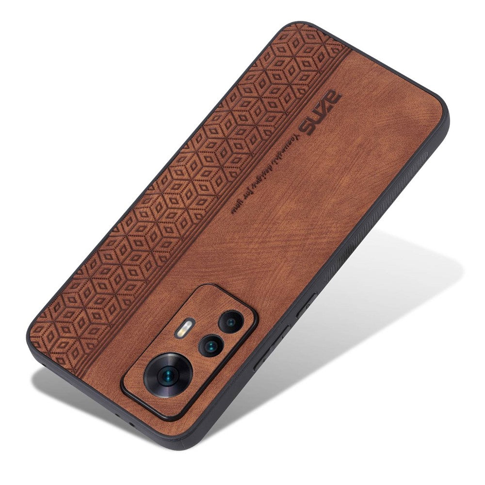 AZNS For Xiaomi 12T 5G / Redmi K50 Ultra 5G Anti-scratch Cell Phone Cover Shell Imprinted Pattern PU Leather+TPU Phone Case