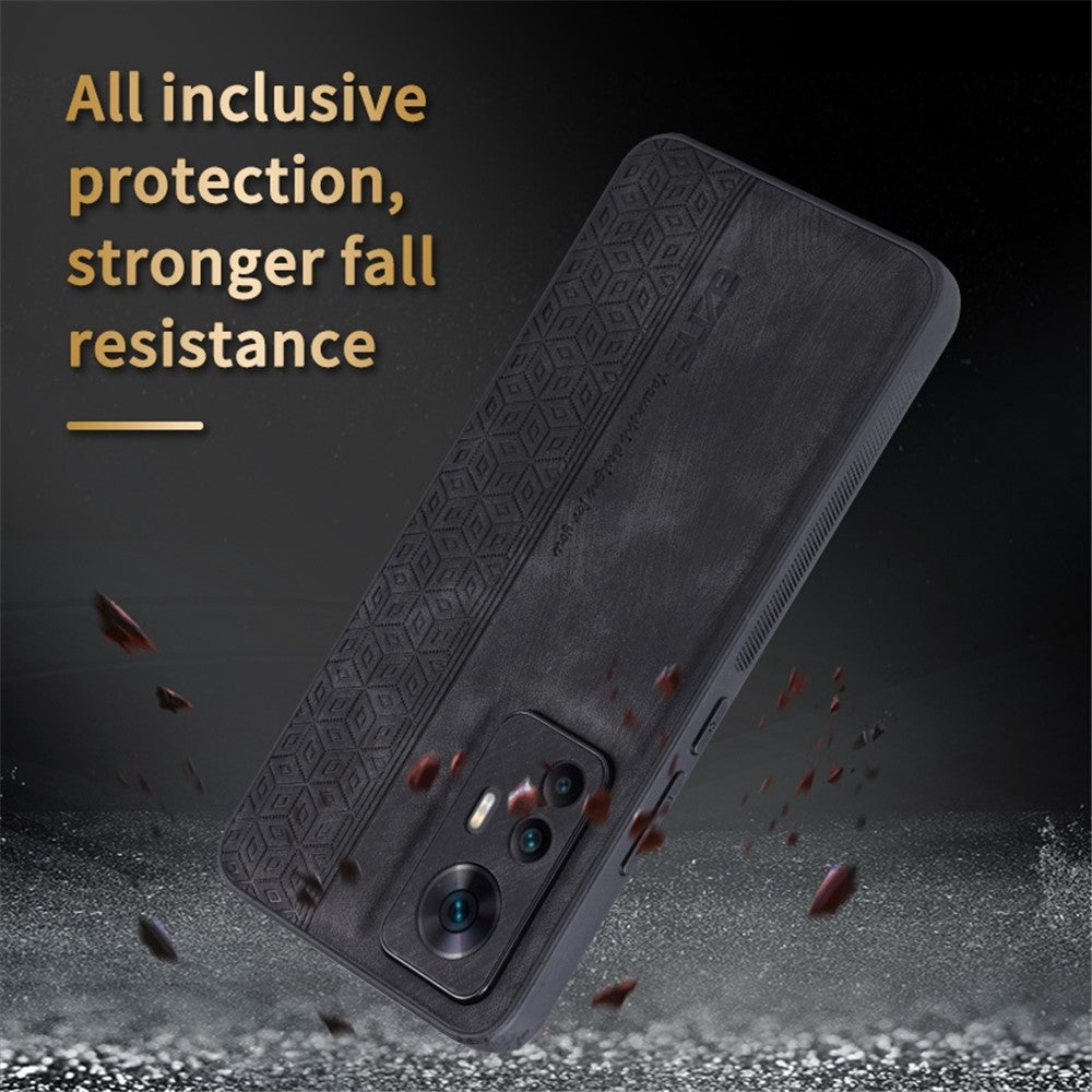 AZNS For Xiaomi 12T 5G / Redmi K50 Ultra 5G Anti-scratch Cell Phone Cover Shell Imprinted Pattern PU Leather+TPU Phone Case