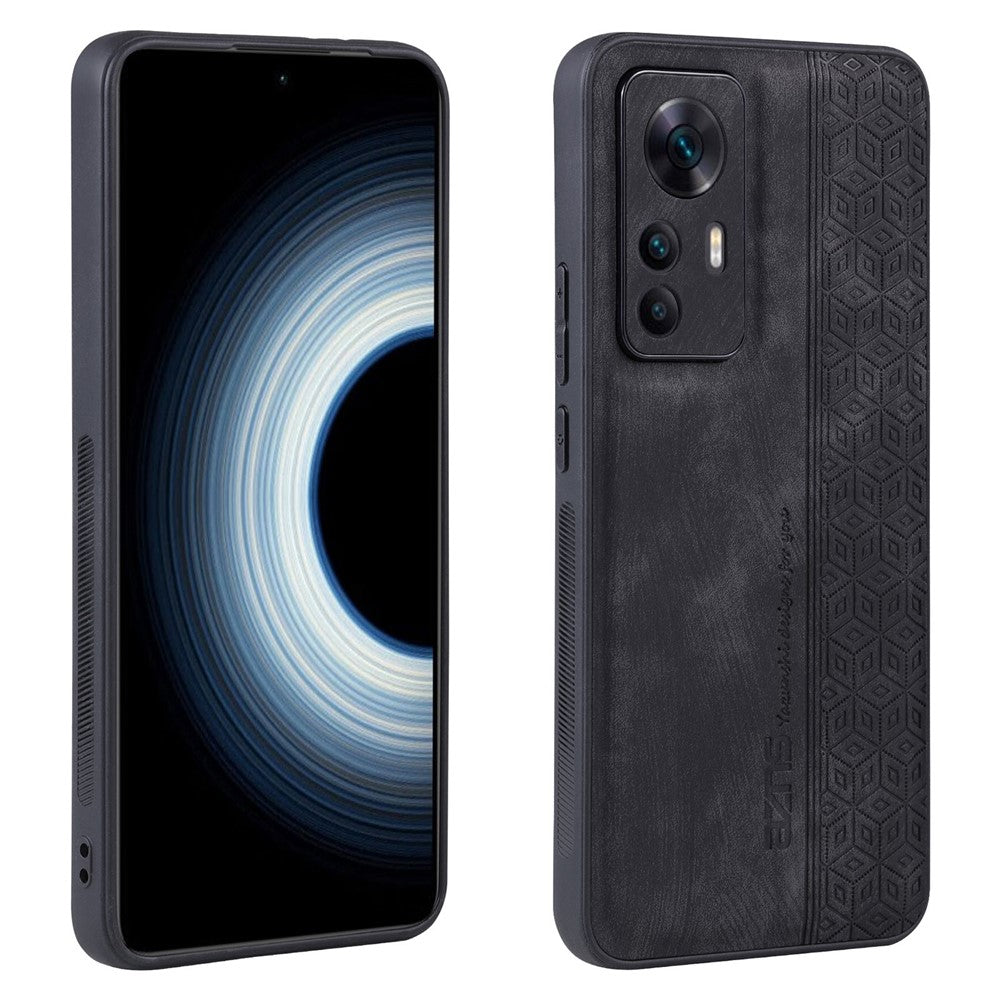 AZNS For Xiaomi 12T 5G / Redmi K50 Ultra 5G Anti-scratch Cell Phone Cover Shell Imprinted Pattern PU Leather+TPU Phone Case
