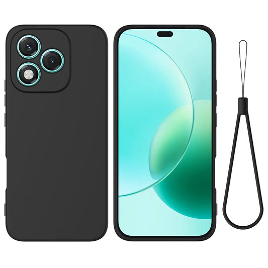 Honor 400 Lite 5G Handyhülle – Flüssige Silikonhülle mit Handschlaufe