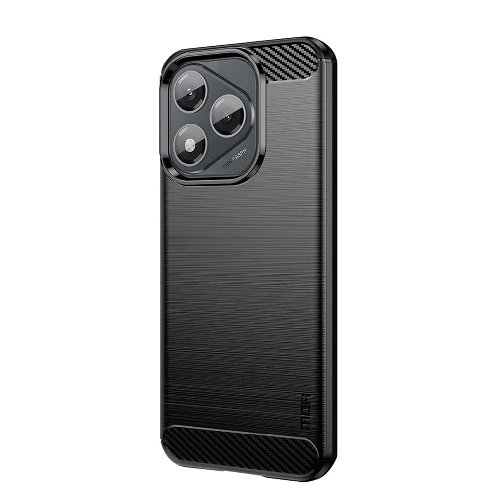 MOFI For Honor 400 5G (Global) Back Cover  Brushed Texture Carbon Fiber Soft TPU Case