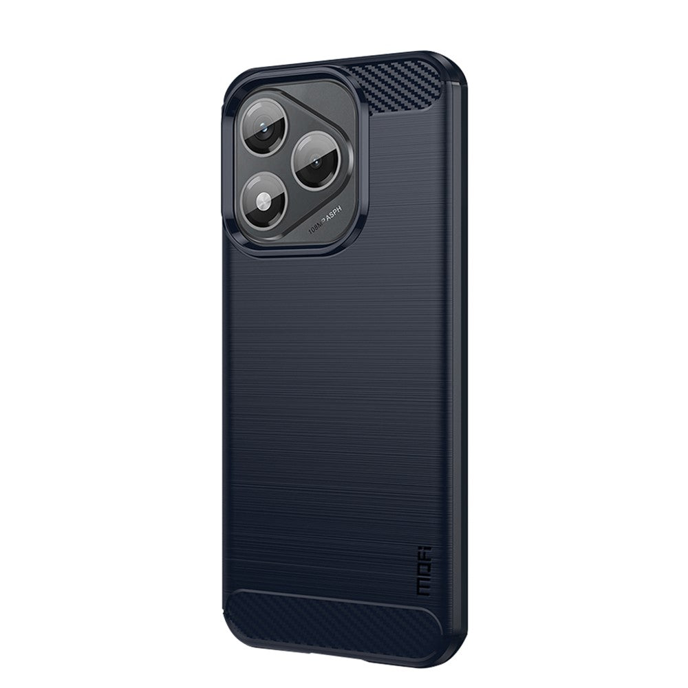MOFI For Honor 400 5G (Global) Back Cover  Brushed Texture Carbon Fiber Soft TPU Case