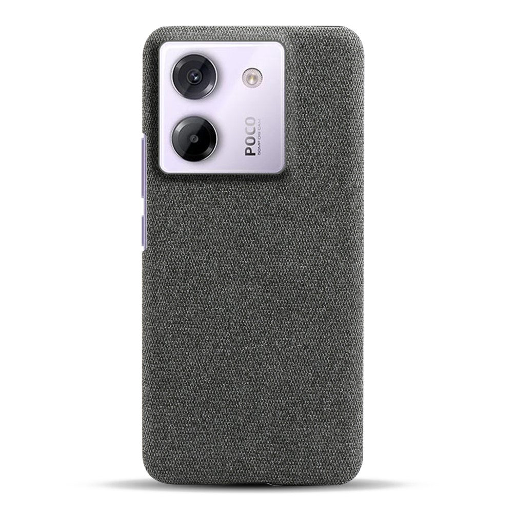 For Xiaomi Poco M7 Pro 5G Phone Case Cloth Texture Anti-Scratch Protective PC Back Cover