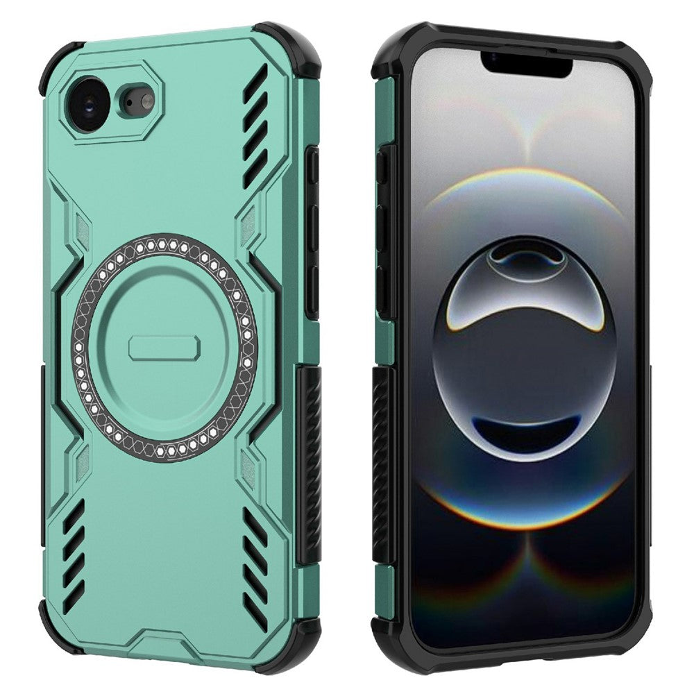 iPhone 16e magnetische Hülle – Mit Schmetterlingsrüstung & Hohlwärmeableitung