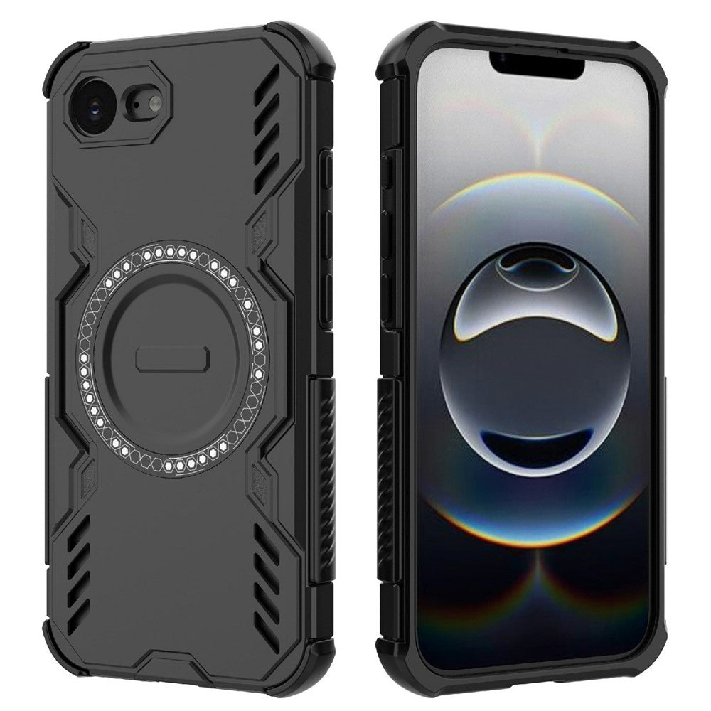 iPhone 16e magnetische Hülle – Mit Schmetterlingsrüstung & Hohlwärmeableitung